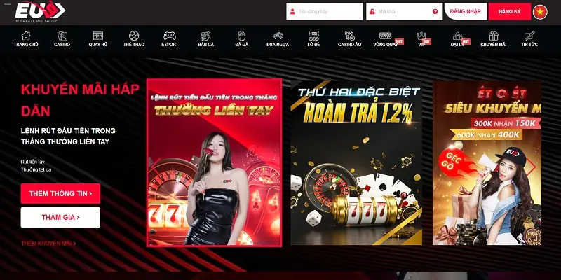 Bùng nổ khuyến mãi EU9 cực hấp dẫn cho người chơi